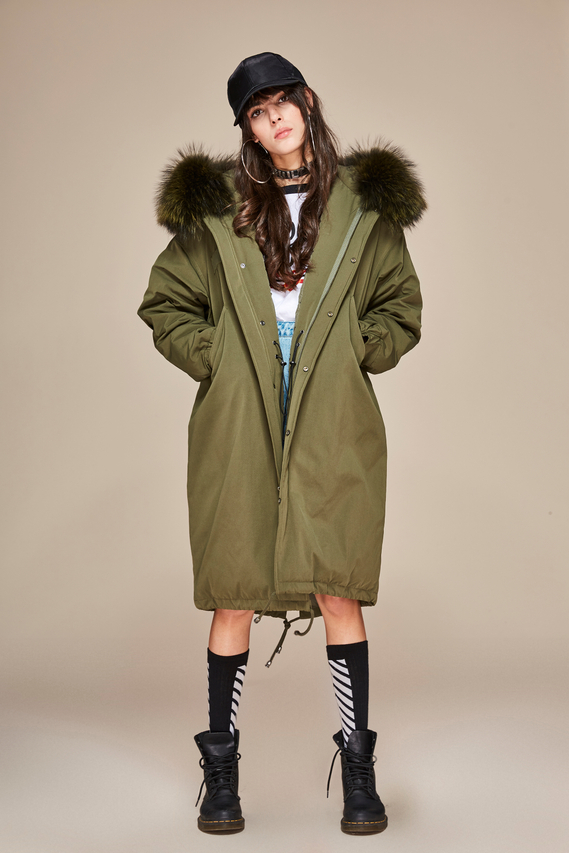 Thickened Medium Length Shiny Down Jacket