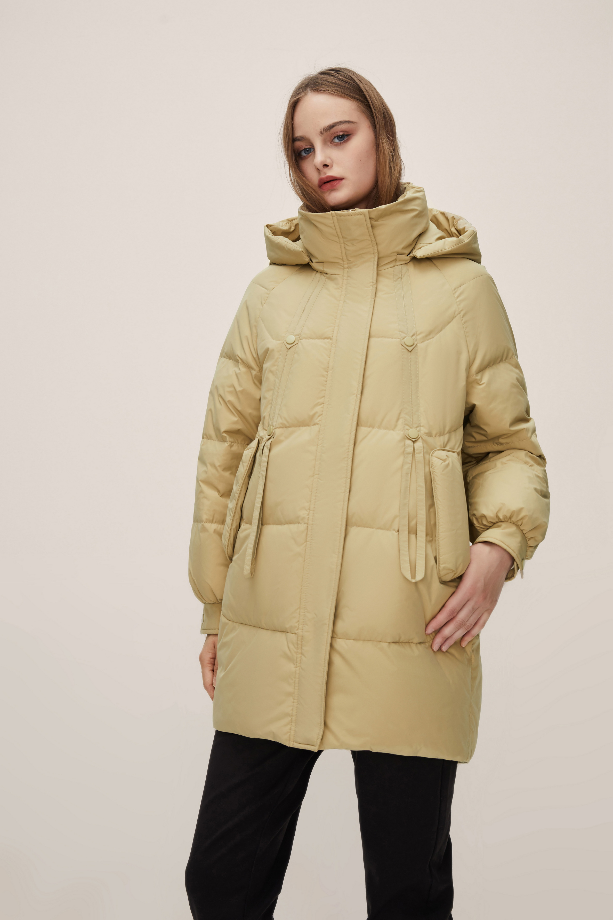 Fashionable Hooded Korean Silhouette Thickened Warm Short Down Jacket