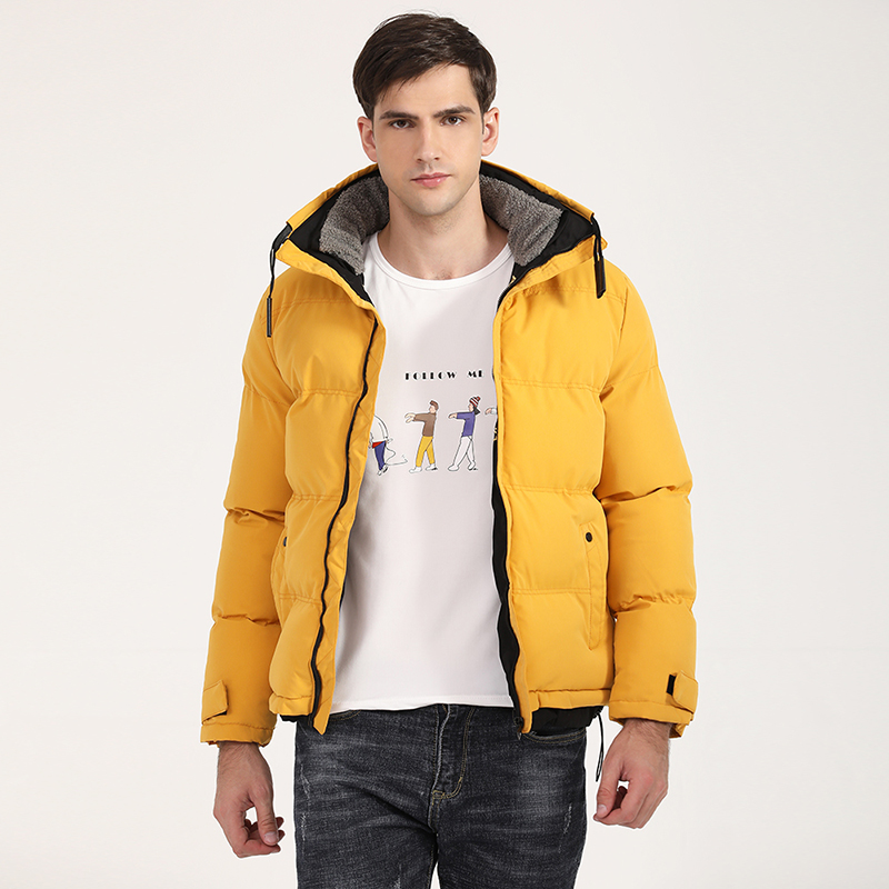 Men's New Style Solid Color Padded Jacket