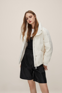 Leisure Standing Collar Down Jacket for Women