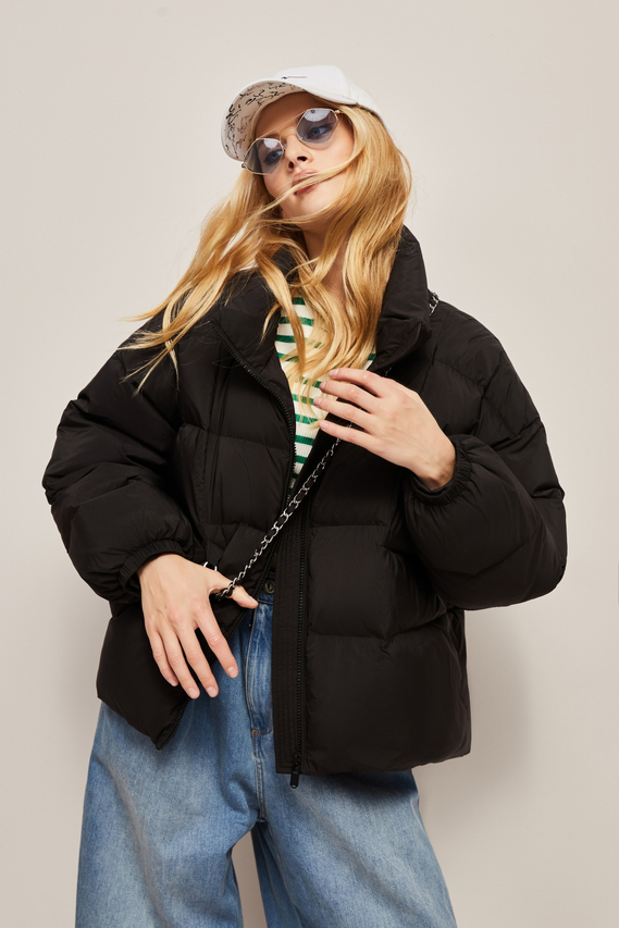 New Thickened Waistband Women's Down Jacket White