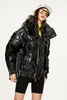 Women's Laser Shiny Thickened Loose Medium-length Down Jacket