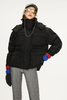 Women's Hooded Workwear Medium-length Down Jacket