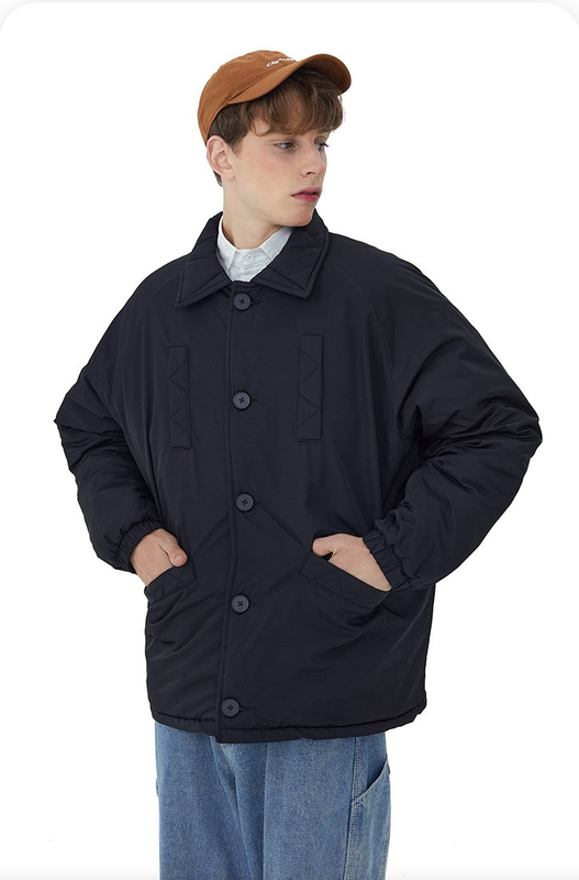 Extremely Simple Cotton Padded Jacket