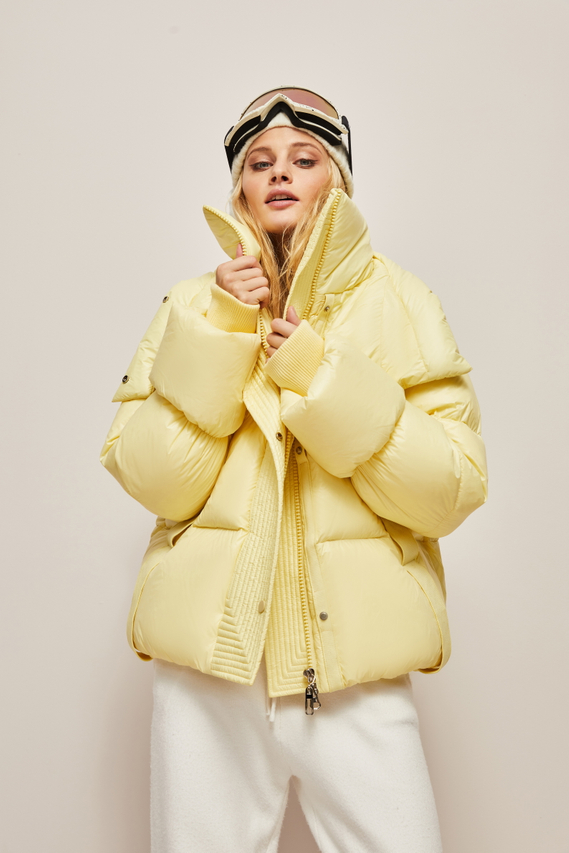 New Women's Loose Casual Stand Collar Down Jacket