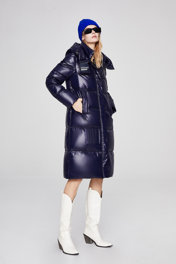 Women's Thickened Windproof Hooded Down Jacket