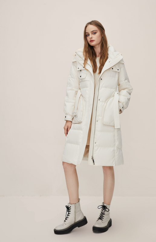 Long And Thickened Waist Down Jacket 