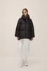 Black Puff Down Jacket with Thickened Bread Jacket