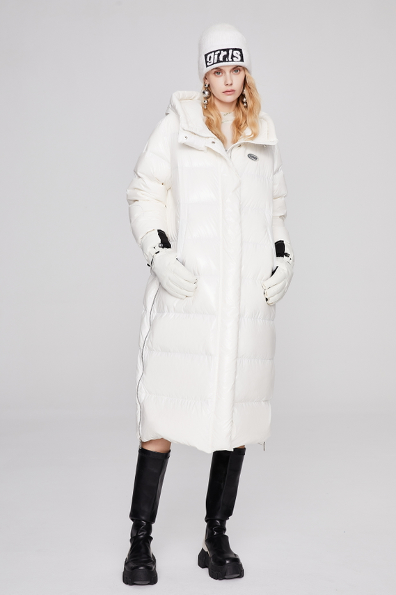 Women's Thickened Windproof Hooded Down Jacket