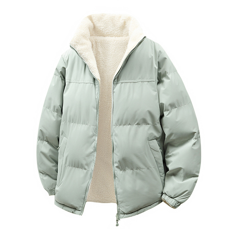 Short-sleeved Double-sided Hoodless Down Jacket