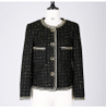 New Exquisite Gold And Silver Silk Trimmed Small Fragrant Wind Jacket