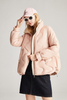 Ladies Short Thickened And Fleece White Duck Down Jacket