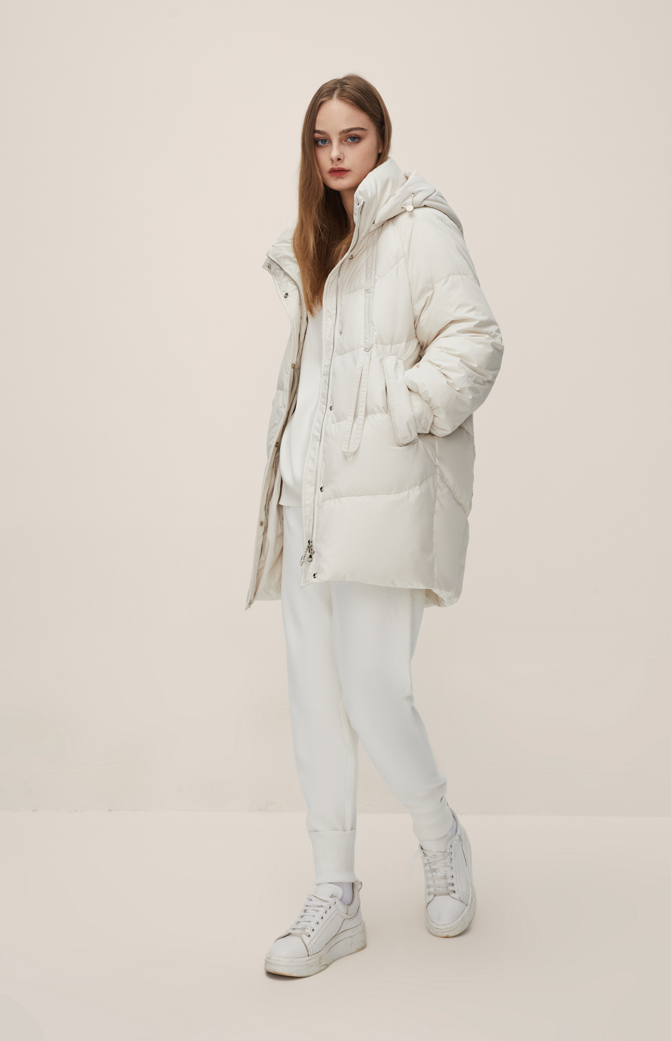 Fashionable Hooded Korean Silhouette Thickened Warm Short Down Jacket