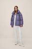 Purple Puff Down Jacket with Thickened Bread Jacket