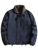 Men's Short Coat with A Fur Collar