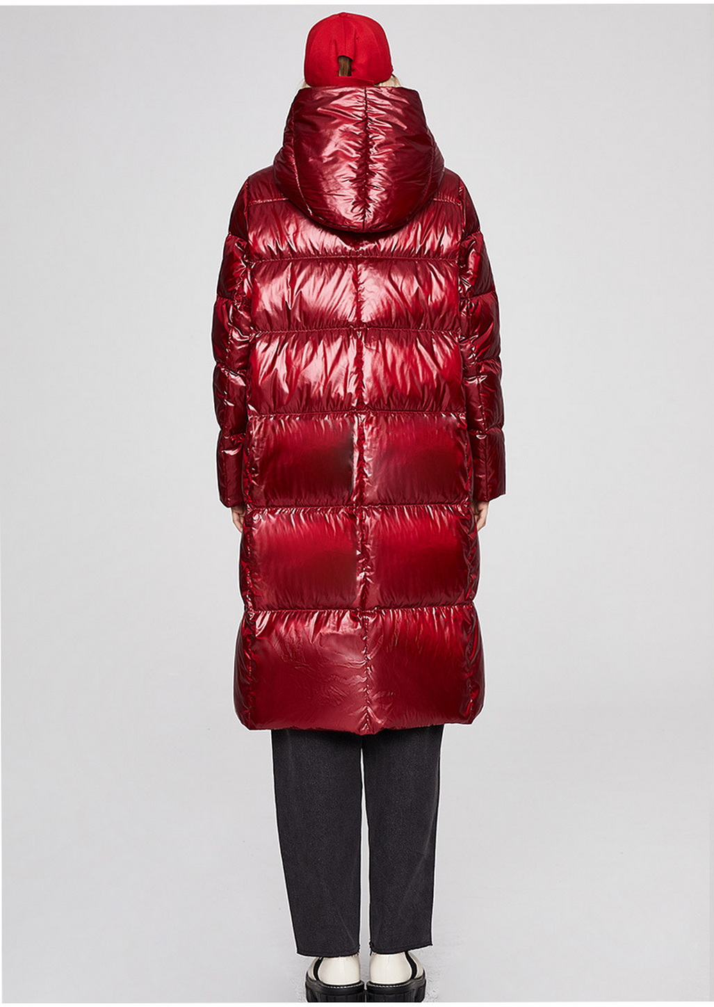 Thickened Medium Length Shiny Down Jacket