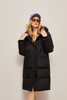 Long Windproof Warm Hooded Coat Women's Down Jacket