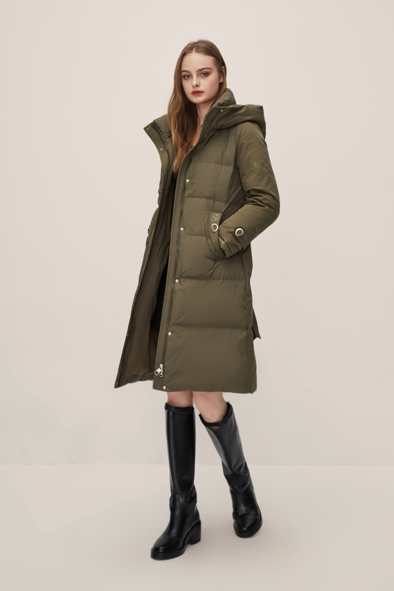 Green Long And Thicked Fashionable Down Jacket 