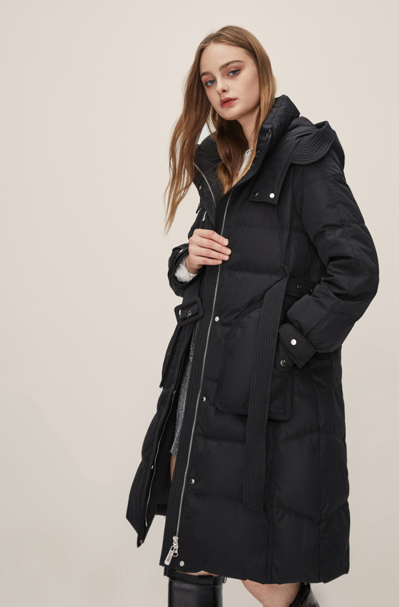 Long And Thickened Waist Down Jacket 