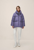 Purple Puff Down Jacket with Thickened Bread Jacket