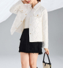 Short-sleeved Button-down Stylish Jacket And Sweater Made of Cotton