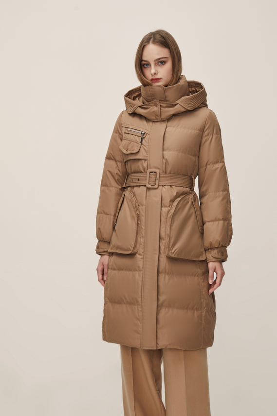 Long And Thickened Waist Down Jacket 