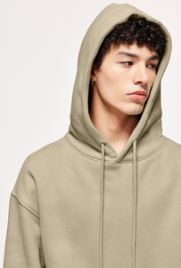 Velvet and thick hooded solid color hoodie