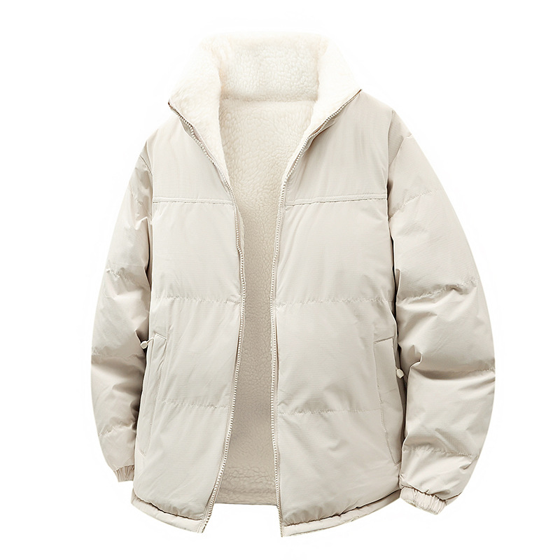 Short-sleeved Double-sided Hoodless Down Jacket