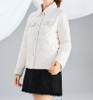 Short-sleeved Button-down Stylish Jacket And Sweater Made of Cotton