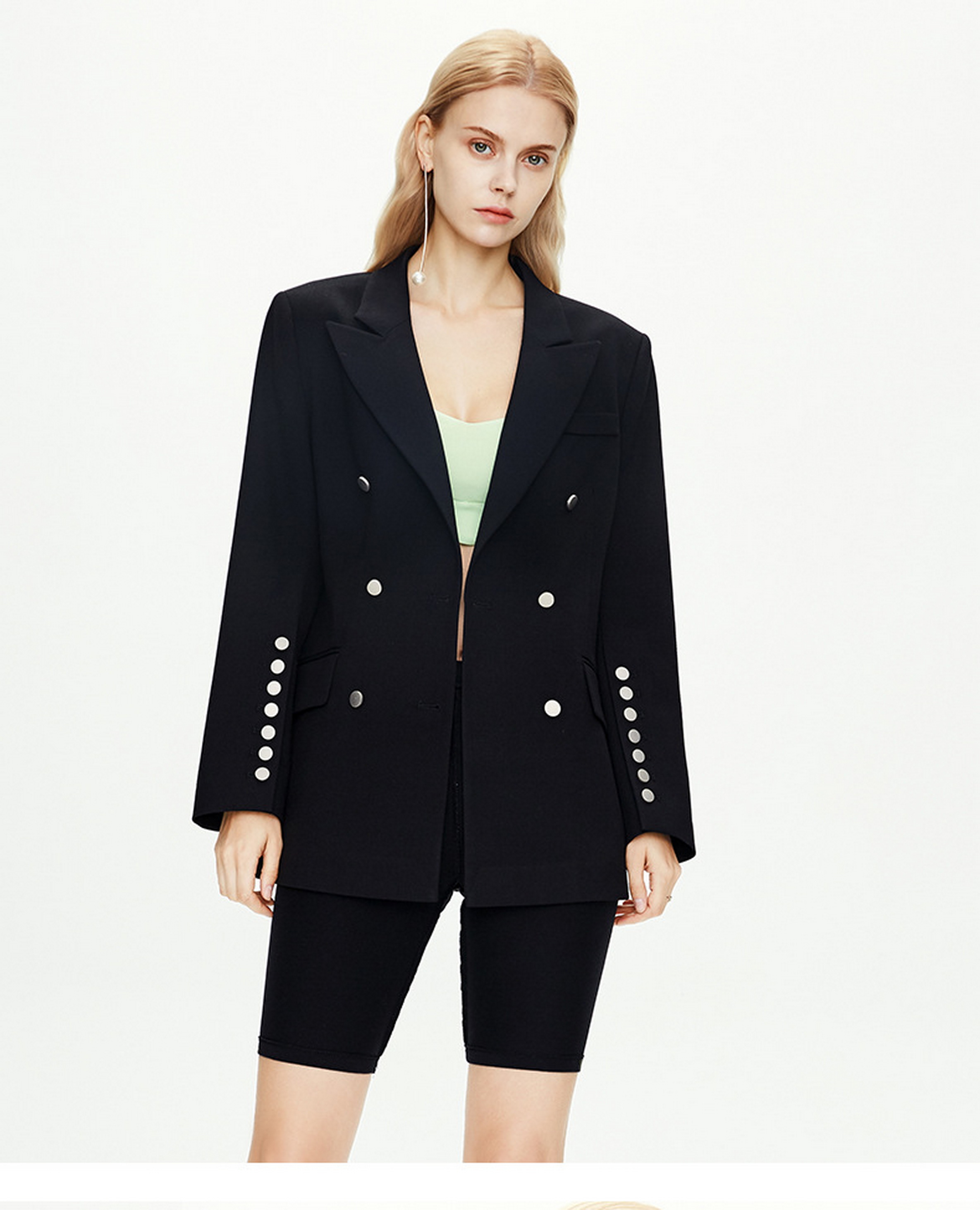 Double Breasted Blazer Suit Coat