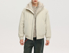 Men's Short Coat with Long Fur Trim