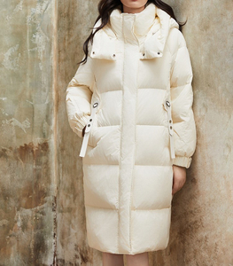 Long Down Jacket with Extra Padding And Fleece Lining.